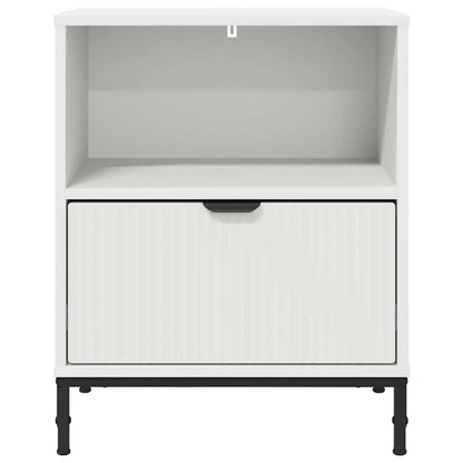 Bedside Cabinet 49 x 36 x 61 cm Engineered wood White 2