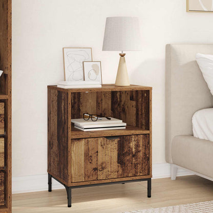 Bedside Cabinet 49 x 36 x 61 cm Engineered wood Old wood 1