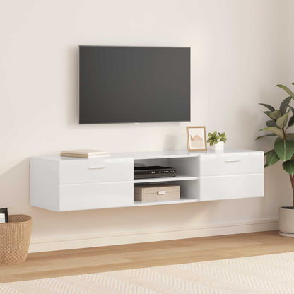 TV Cabinet Set FLORIN 3 pcs 150 x 39 x 30 cm Concrete Grey TV Cabinet with 2 drawers