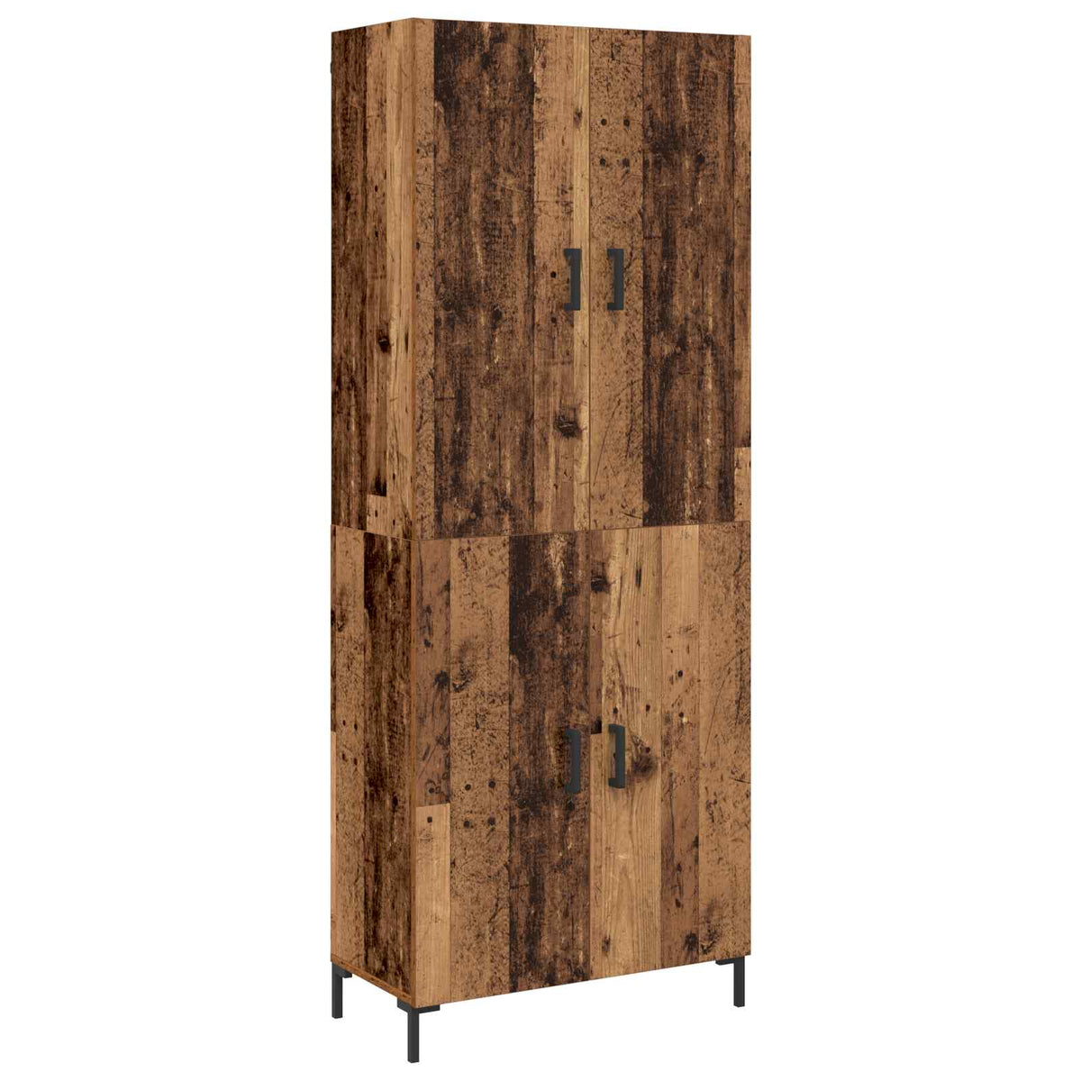 Highboard 69.5x34x180 cm Engineered Wood 2 Doors Old wood
