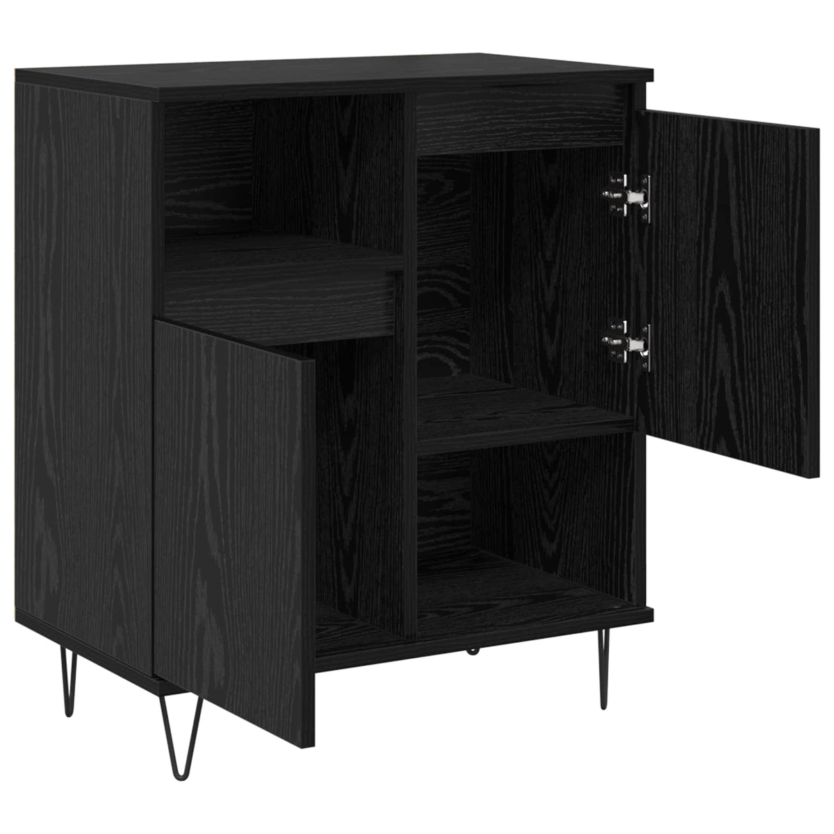 Sideboards Engineered Wood 2 pcs Black oak