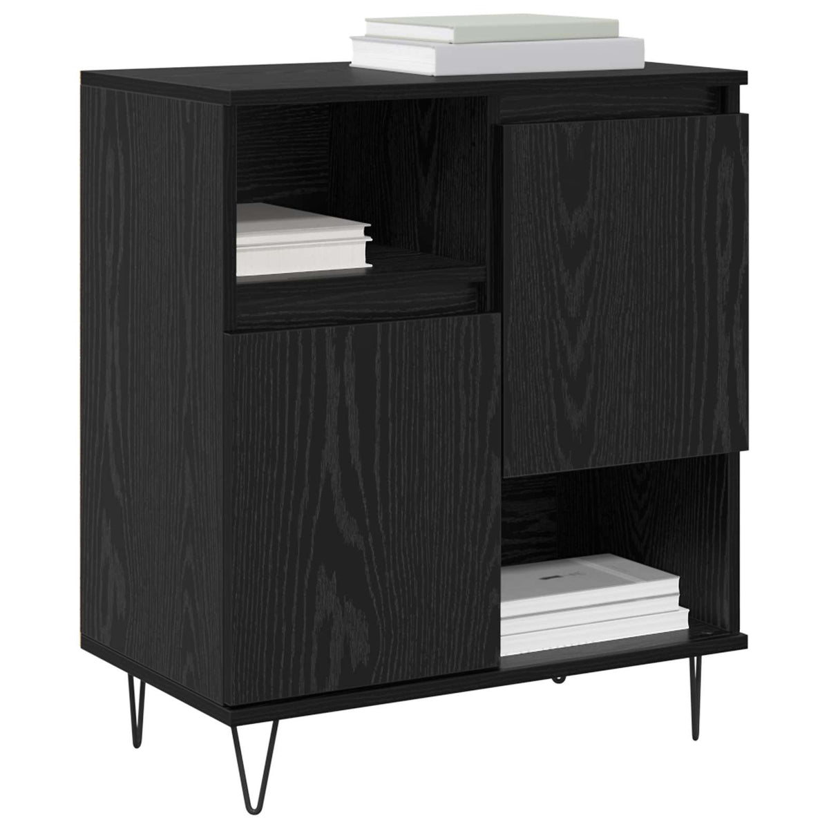 Sideboards Engineered Wood 2 pcs Black oak