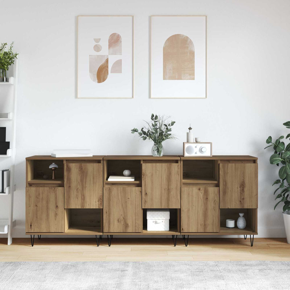 vidaXL Sideboards Engineered Wood 3 pcs