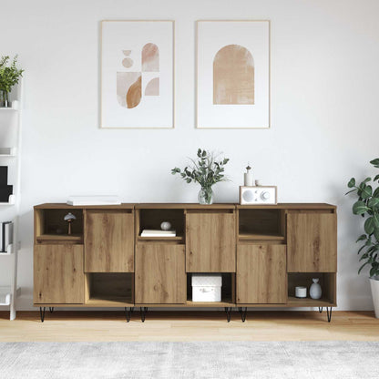 Sideboards Engineered Wood 3 pcs Artisan oak