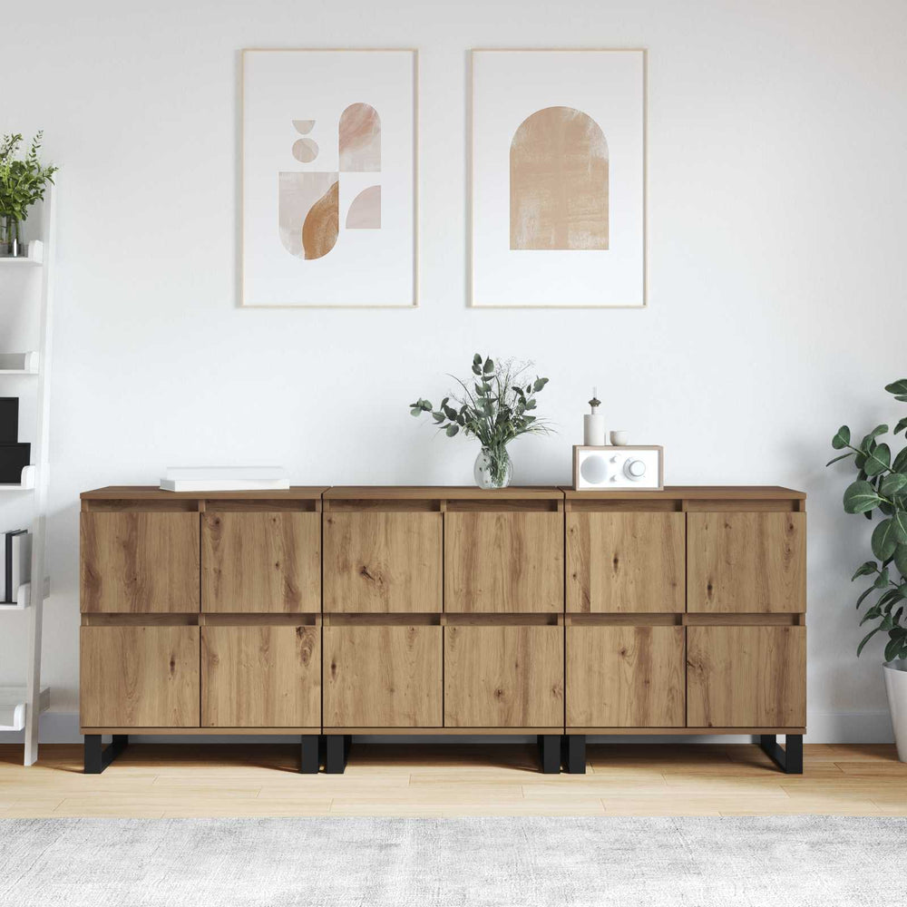 vidaXL Sideboards Engineered Wood 3 pcs