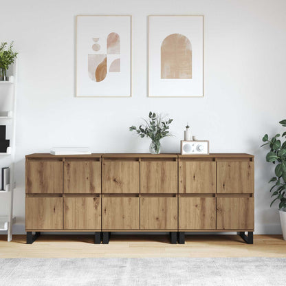 Sideboards Engineered Wood 3 pcs Artisan oak