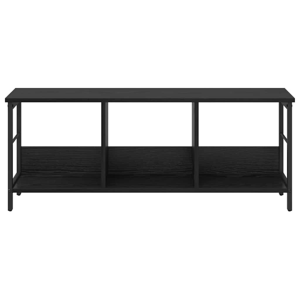 Bookshelf 9-Tier Engineered Wood Width 102 cm Black oak 40.5 cm