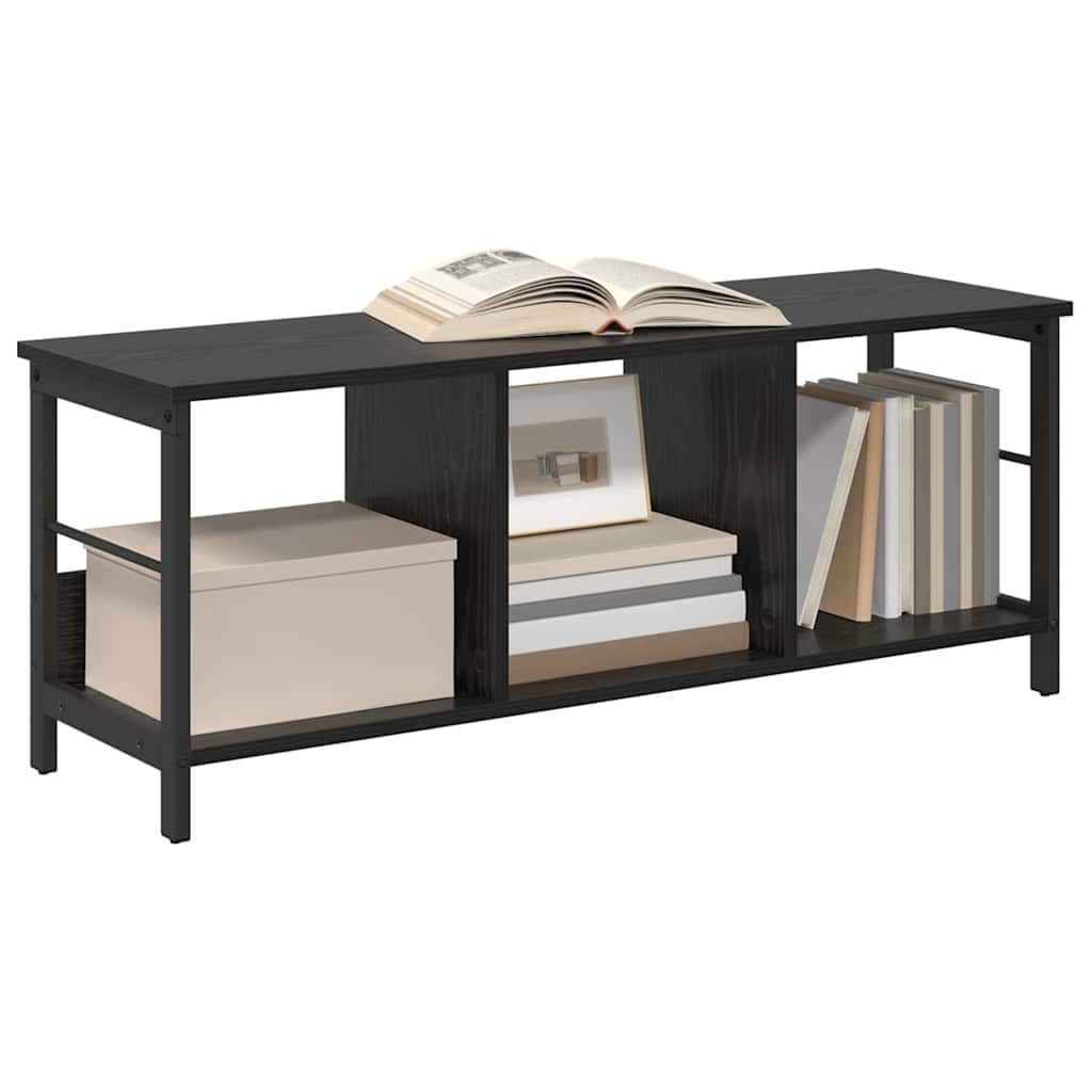 Bookshelf 9-Tier Engineered Wood Width 102 cm Black oak 40.5 cm