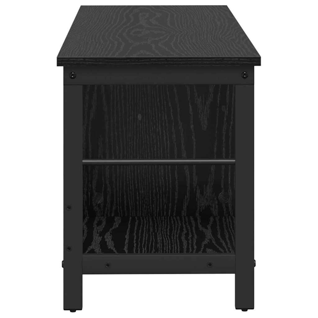 Bookshelf 9-Tier Engineered Wood Width 102 cm Black oak 40.5 cm