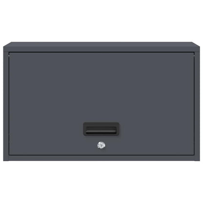 Wall Cabinet for Garage with Gas-lift Door Depth 33 cm Anthracite 60 cm