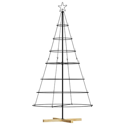 Metal Christmas Tree KUOPIO Steel Black 180 cm