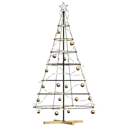 Metal Christmas Tree KUOPIO Steel Black 180 cm