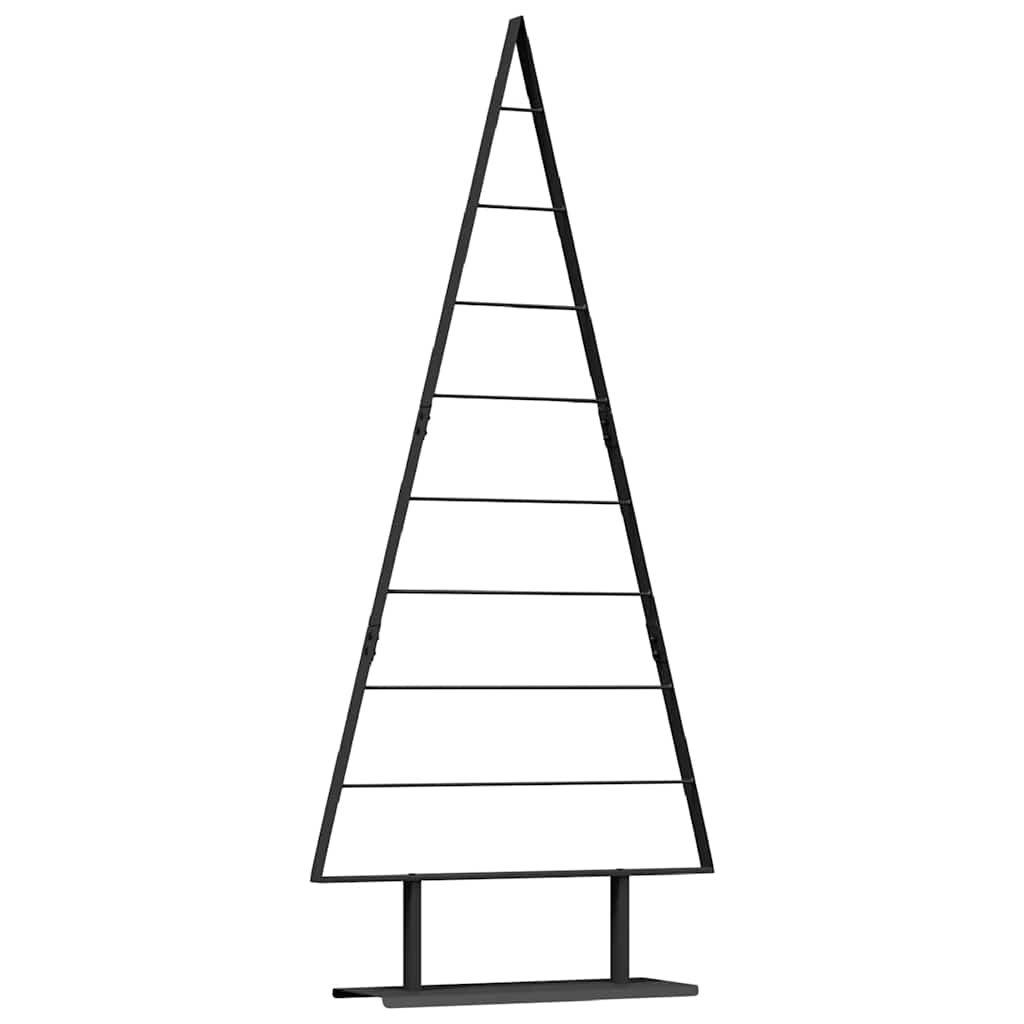 Metal Christmas Tree with Triangle Stand KUOPIO Steel Black 180 cm
