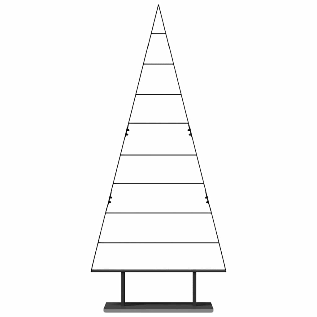 Metal Christmas Tree with Triangle Stand KUOPIO Steel Black 180 cm