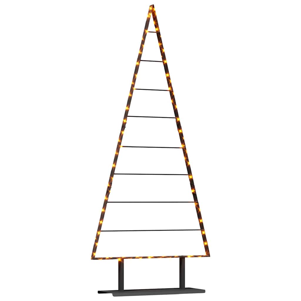 Metal Christmas Tree with Triangle Stand KUOPIO Steel Black 180 cm