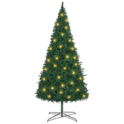 Christmas Tree with Decorative String Lights Green 400 cm PVC with leds