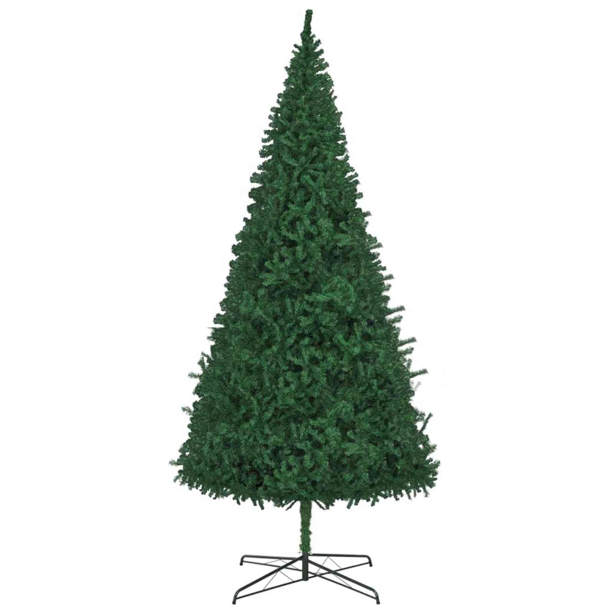 Christmas Tree with Decorative String Lights Green 400 cm PVC with leds