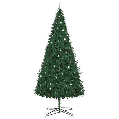 vidaXL Christmas Tree with Decorative String Lights Green 400 cm PVC 5