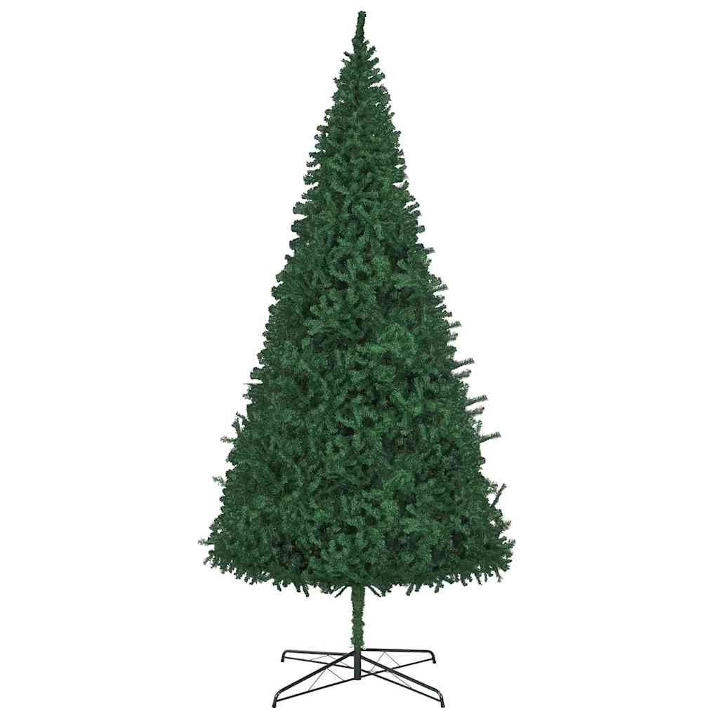 vidaXL Christmas Tree with Decorative String Lights Green 400 cm PVC 6
