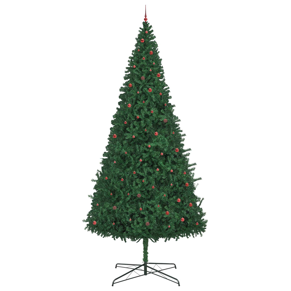 vidaXL Christmas Tree with Decorative String Lights Green 400 cm PVC 4