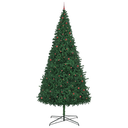 vidaXL Christmas Tree with Decorative String Lights Green 400 cm PVC 4