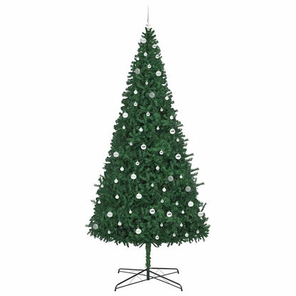 vidaXL Christmas Tree with Decorative String Lights Green 400 cm PVC 4