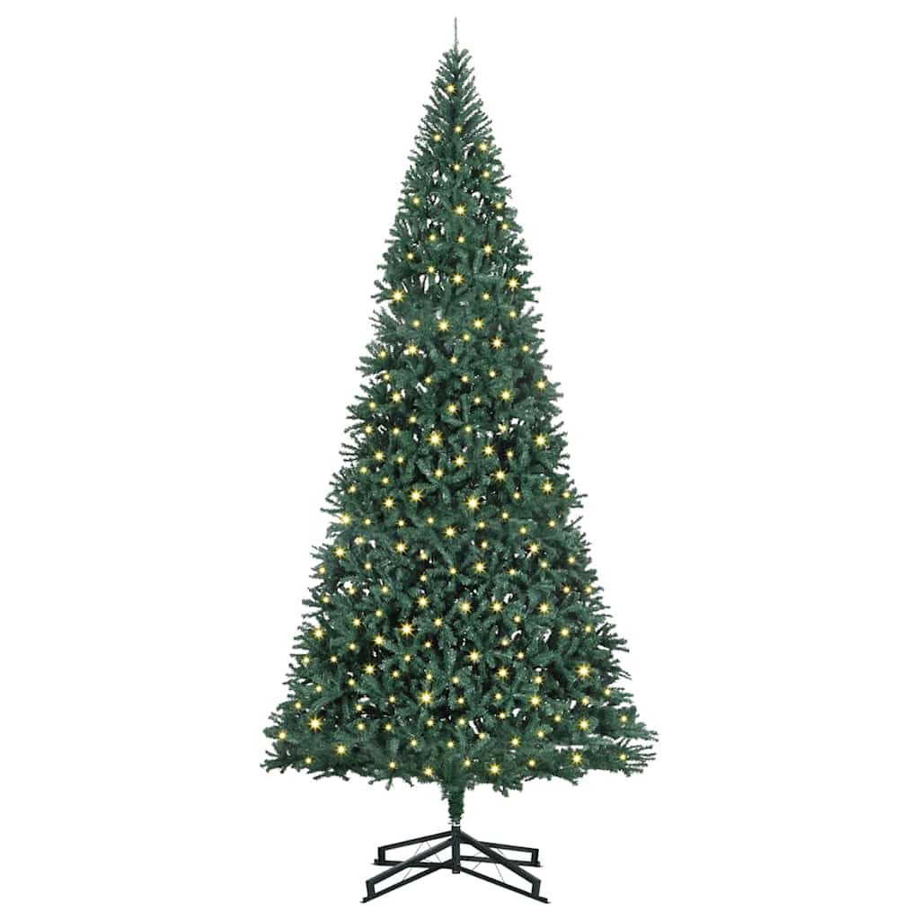 vidaXL Artificial Pre-lit Christmas Tree Green 500 cm PVC 3