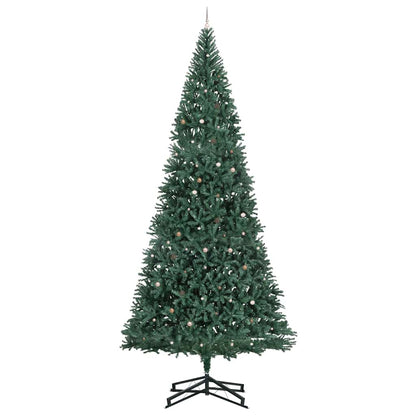 vidaXL Artificial Pre-lit Christmas Tree with Ball Set Green 500 cm 4