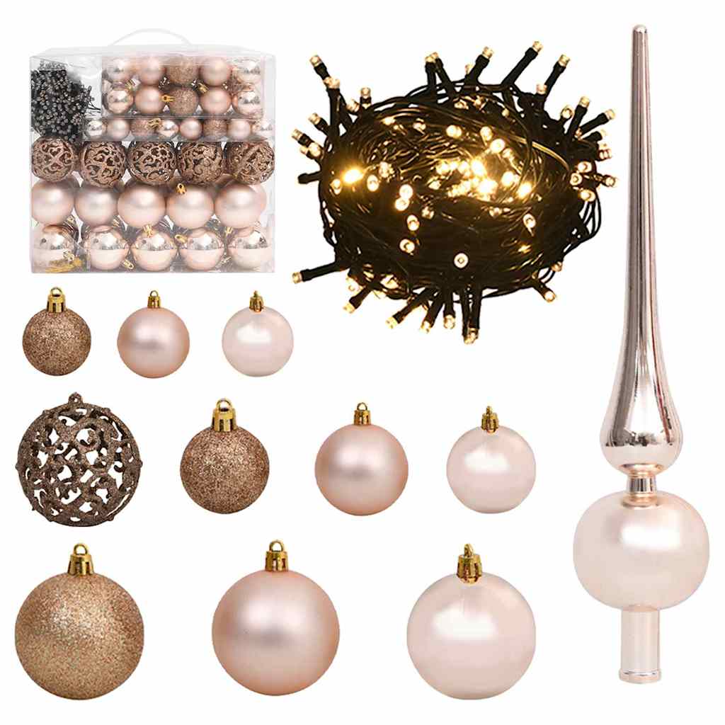 vidaXL Artificial Pre-lit Christmas Tree with Ball Set Green 500 cm 6
