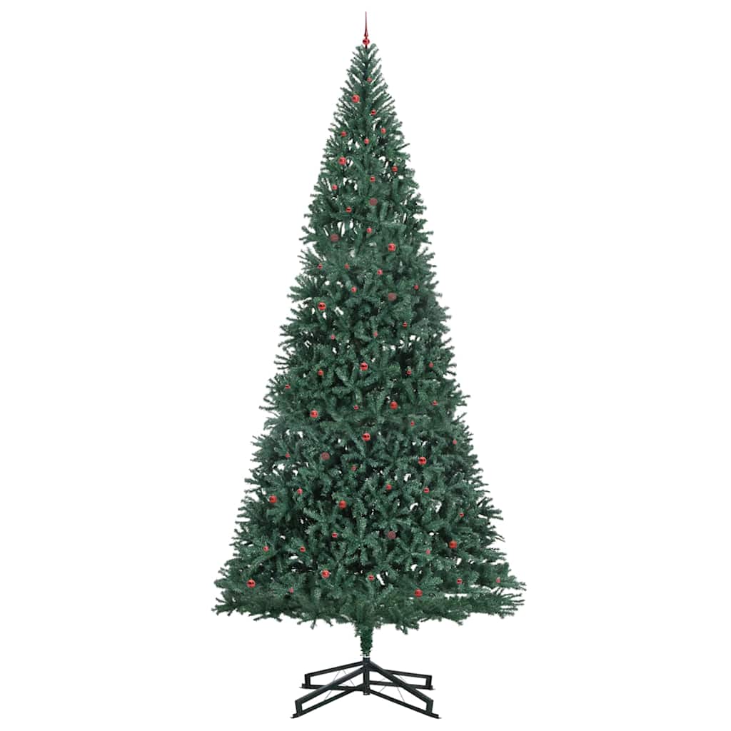 vidaXL Artificial Pre-lit Christmas Tree with Ball Set Green 500 cm 3