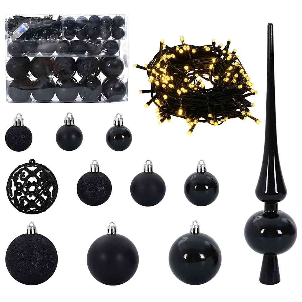 vidaXL Artificial Pre-lit Christmas Tree with Ball Set Green 500 cm 6