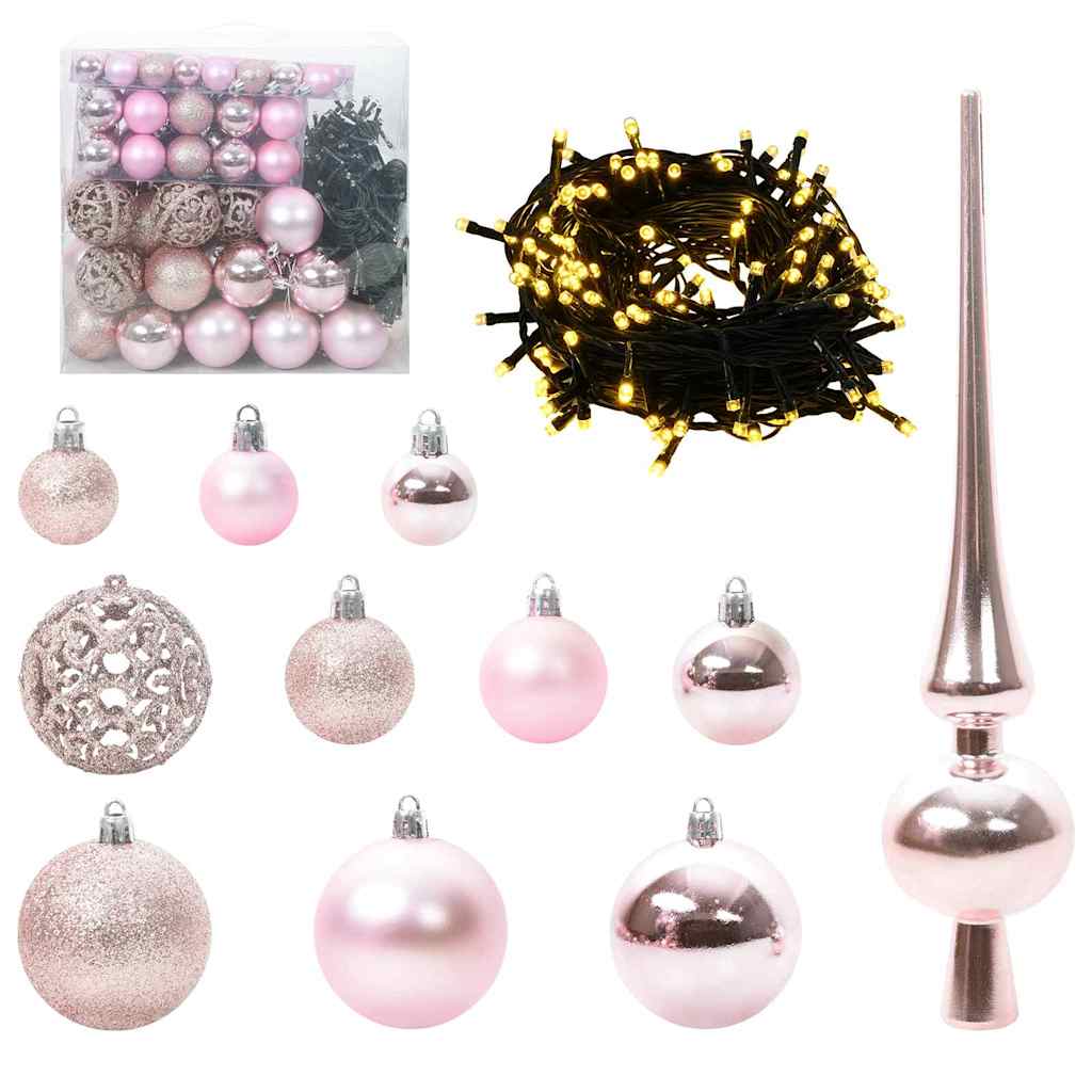 vidaXL Artificial Pre-lit Christmas Tree with Ball Set Green 500 cm 6