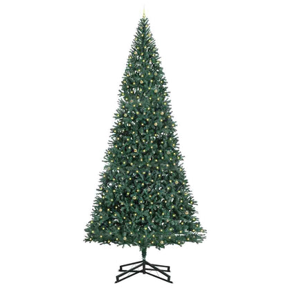 vidaXL Artificial Pre-lit Christmas Tree with Ball Set Green 500 cm 3