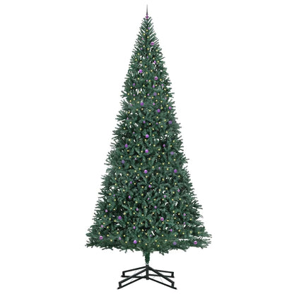vidaXL Artificial Pre-lit Christmas Tree with Ball Set Green 500 cm 3