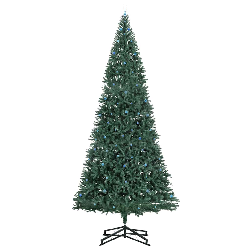 vidaXL Artificial Pre-lit Christmas Tree with Ball Set Green 500 cm 4