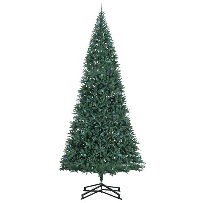 vidaXL Artificial Pre-lit Christmas Tree with Ball Set Green 500 cm 4