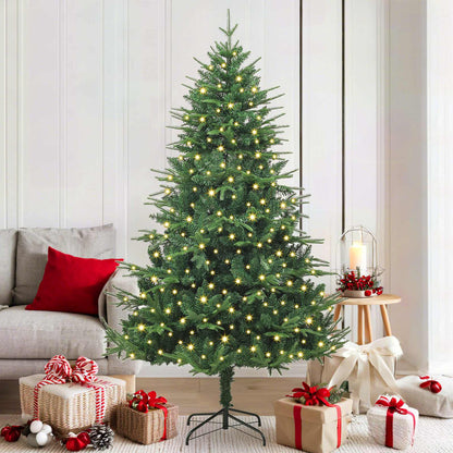 Artificial Pre-lit Christmas Tree with Ball Set 180 cm Green with 300 LEDs