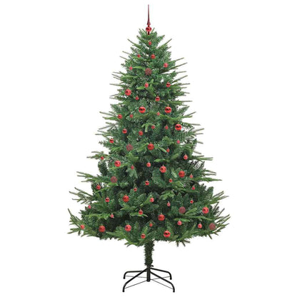 vidaXL Artificial Pre-lit Christmas Tree with Ball Set Green 240 cm 4