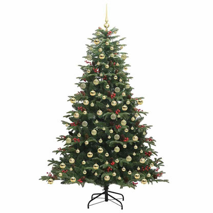 vidaXL Artificial Christmas Tree with 300 LEDs with Stand Green 210 cm 4