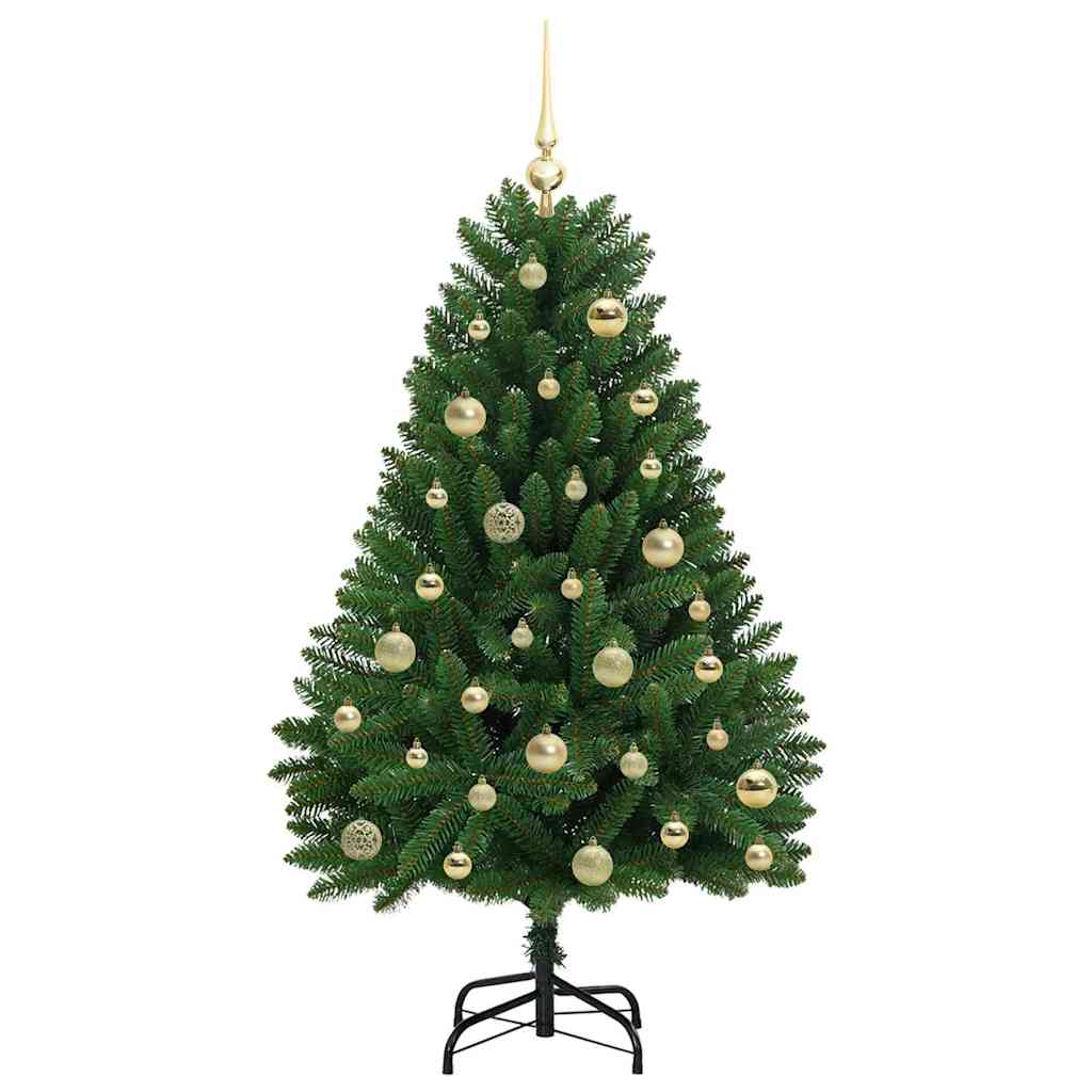Artificial Christmas Tree 120 cm 150 LEDs Warm White Green Ø 68 x 120 cm with 150 LEDs&gold balls