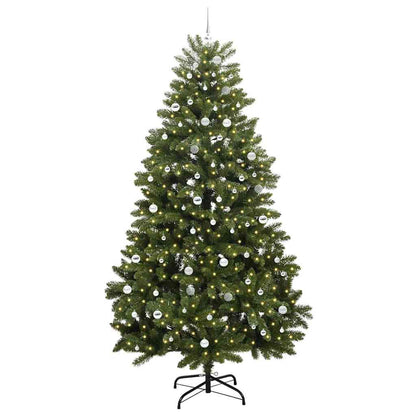 vidaXL Artificial Christmas Tree 270 cm 300 LEDs Warm White Green 3