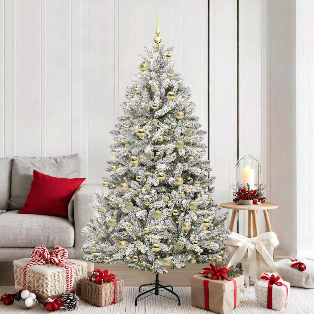 vidaXL Artificial Christmas Tree 180 cm 300 LEDs Warm White