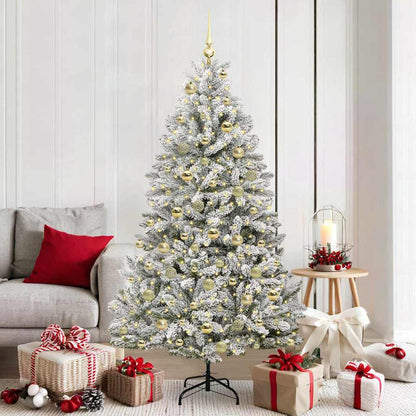vidaXL Artificial Christmas Tree 180 cm 300 LEDs Warm White 1
