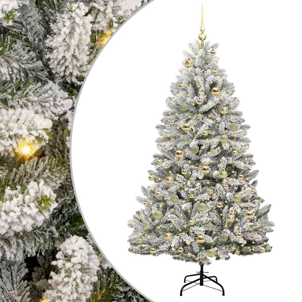 vidaXL Artificial Christmas Tree 180 cm 300 LEDs Warm White 2