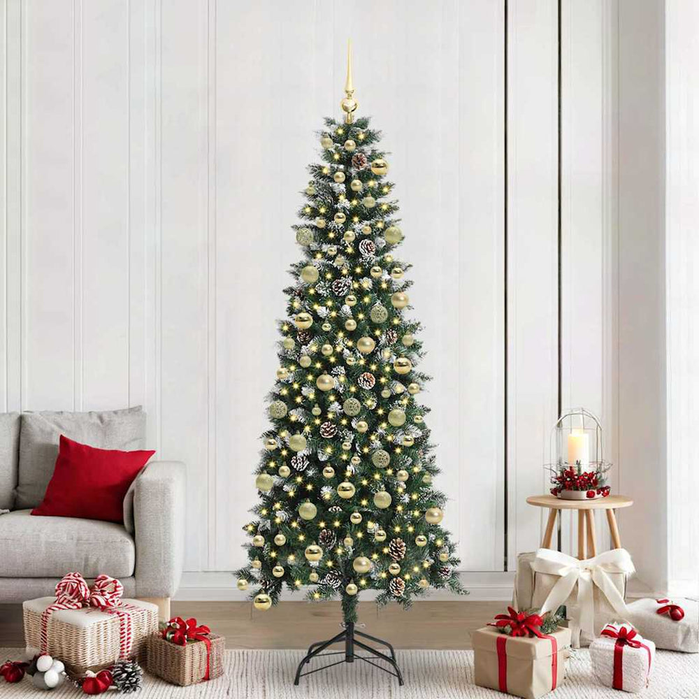 vidaXL Artificial Christmas Tree Green 210 cm