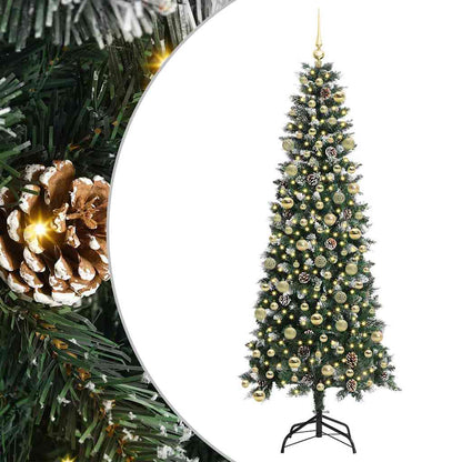 vidaXL Artificial Christmas Tree Green 210 cm 2