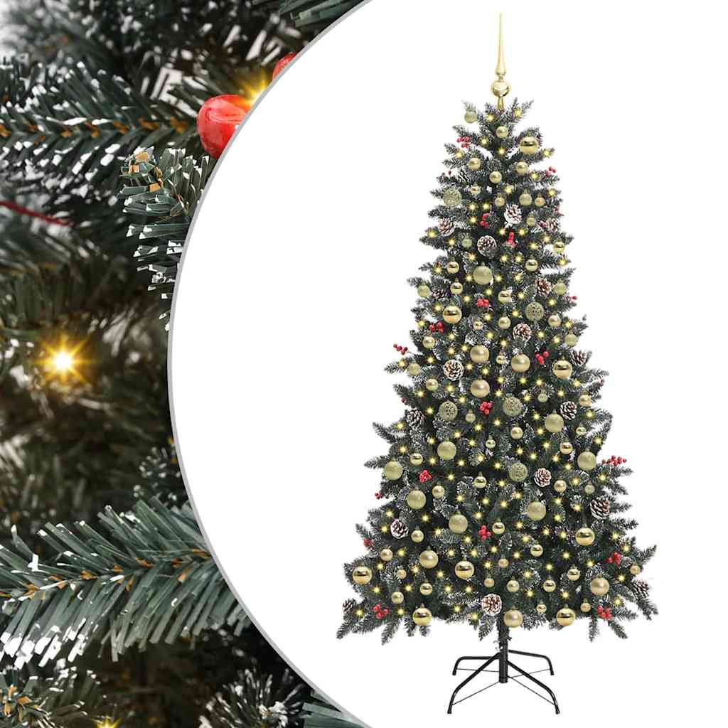 vidaXL Artificial Christmas Tree Green 210 cm 2