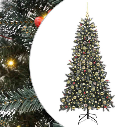 vidaXL Artificial Christmas Tree Green 210 cm 2