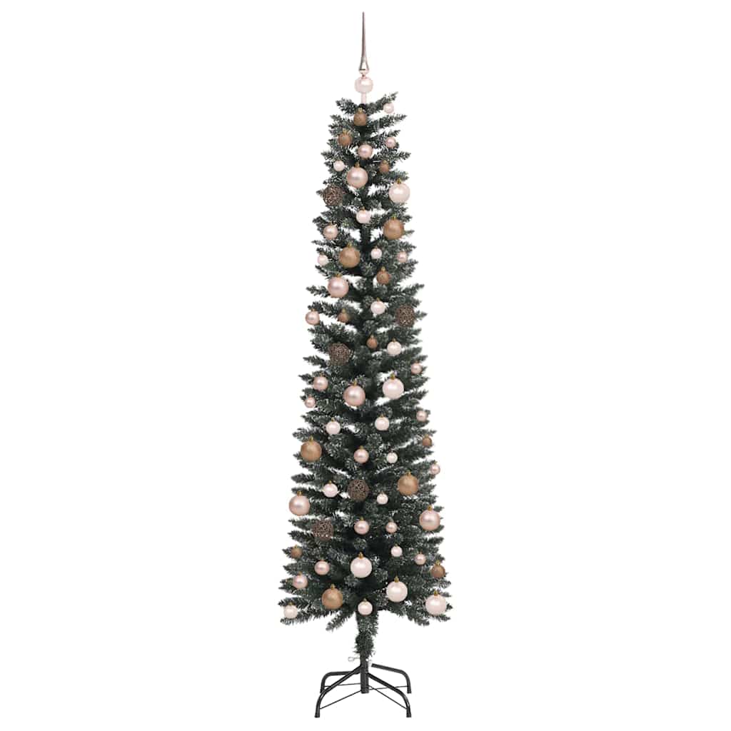 vidaXL Artificial Christmas Tree with 300 LEDs with Stand Green 210 cm 4