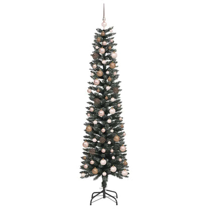 vidaXL Artificial Christmas Tree with 300 LEDs with Stand Green 210 cm 4